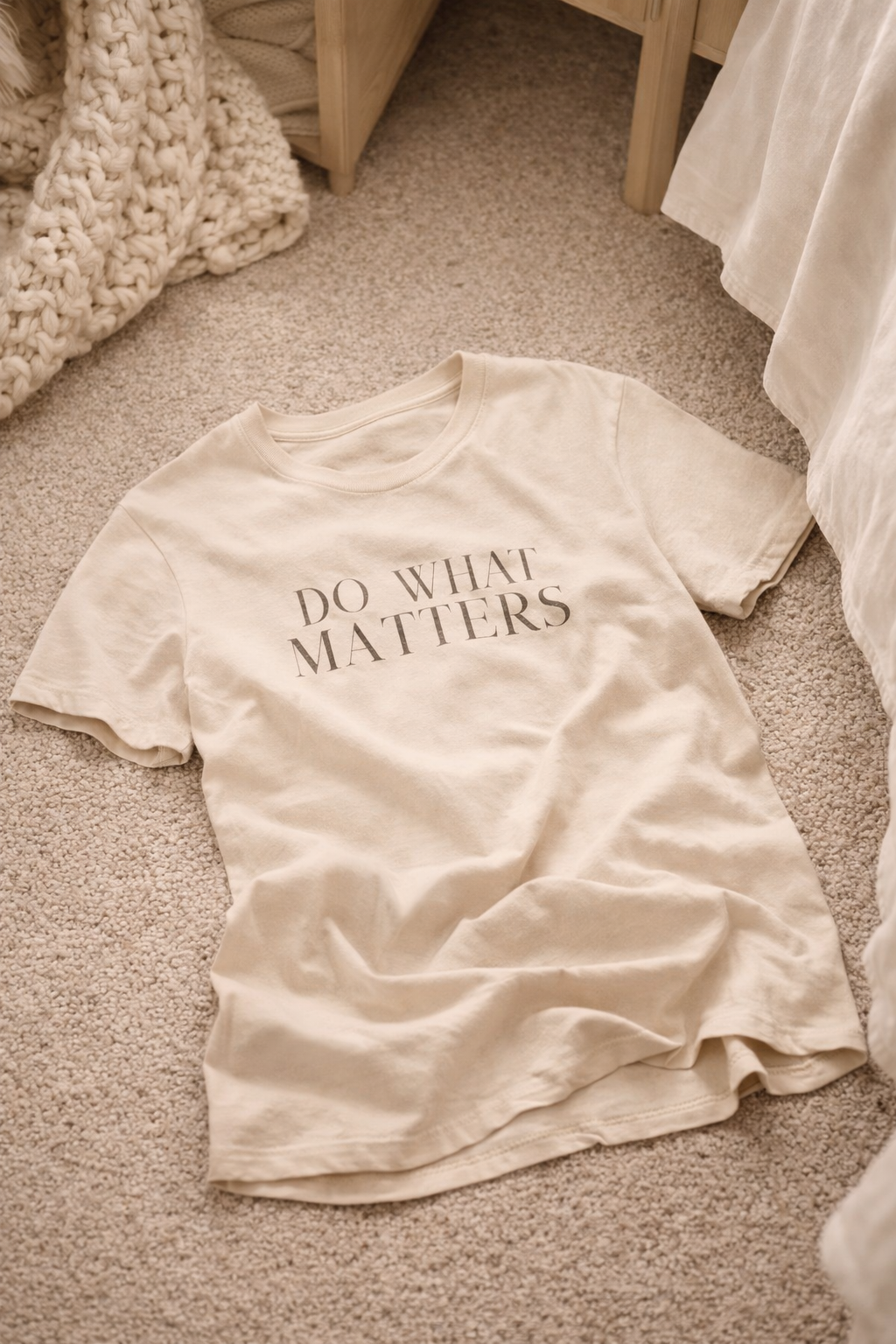 Dirt Pretty 13 Do What Matters Tee — Minimalist Inspirational Short Sleeve Shirt