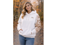 Skull & Roses Pullover Icon Hoodie — Sepia Sleeve Graphic Hoodie