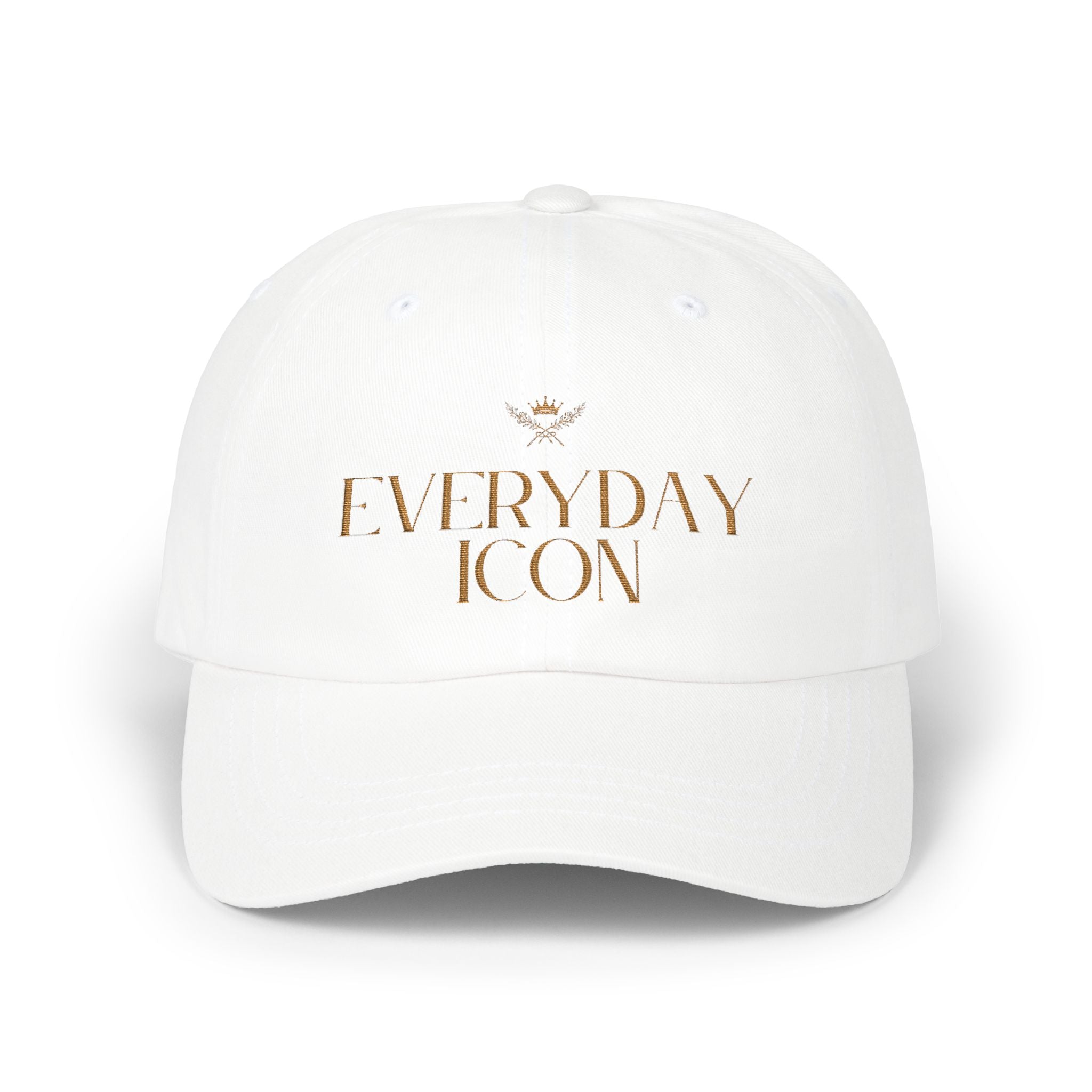 Dirt Pretty 13 Dad Cap — "Everyday Icon" White Embroidered Baseball Hat